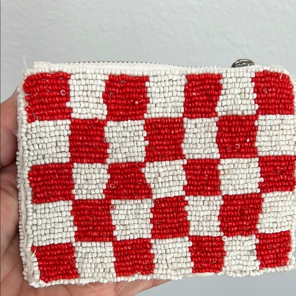 Beaded Strawberry 🍓 and Cherry 🍒 Credit Card/Coin Purse - Picture 2 of 5